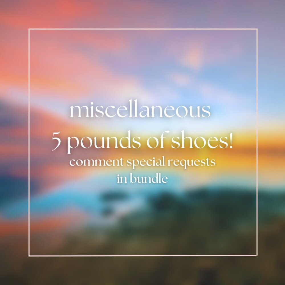 Miscellaneous 5 lb shoes